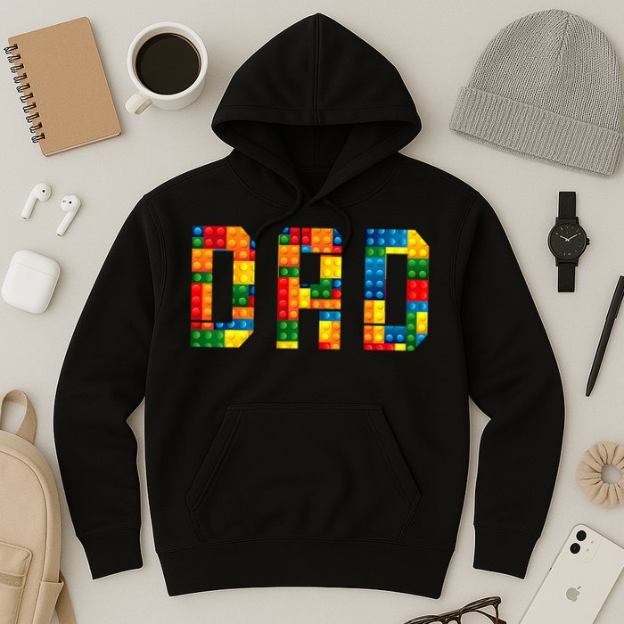 Dad Brick Builder Funny Blocks Master Builder Hoodie