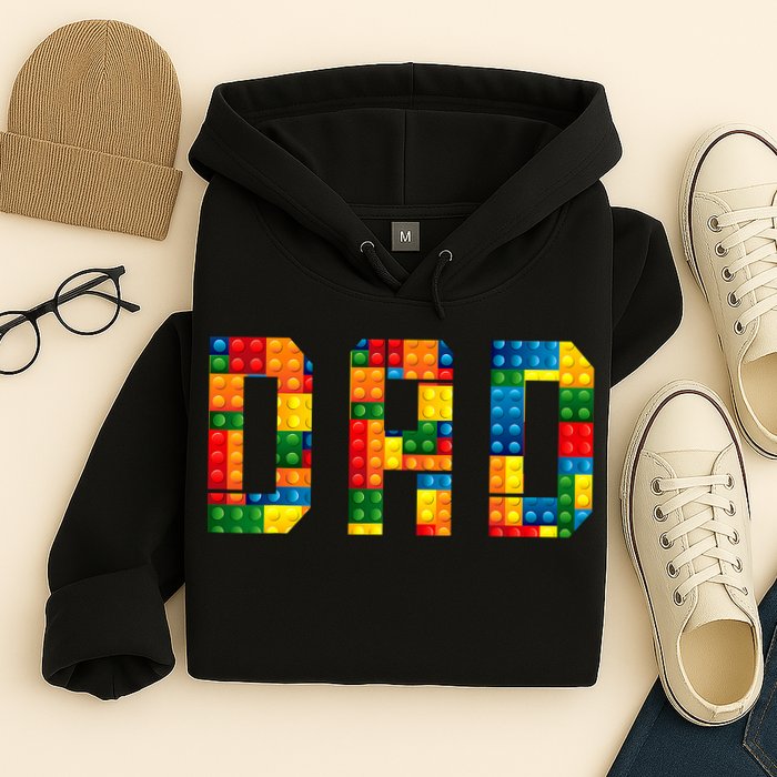 Dad Brick Builder Funny Blocks Master Builder Hoodie