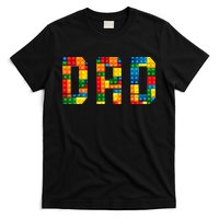 Dad Brick Builder Funny Blocks Master Builder T-Shirt