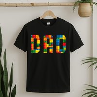 Dad Brick Builder Funny Blocks Master Builder T-Shirt