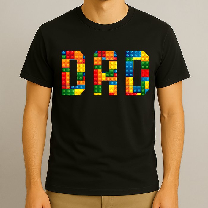 Dad Brick Builder Funny Blocks Master Builder T-Shirt