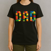 Dad Brick Builder Funny Blocks Master Builder T-Shirt