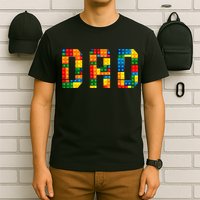 Dad Brick Builder Funny Blocks Master Builder T-Shirt
