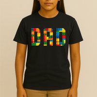 Dad Brick Builder Funny Blocks Master Builder T-Shirt