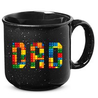 Dad Brick Builder Funny Blocks Master Builder 15oz Campfire Ceramic Mug