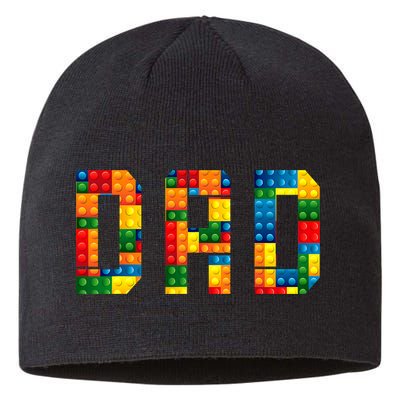 Dad Brick Builder Funny Blocks Master Builder Sustainable Beanie