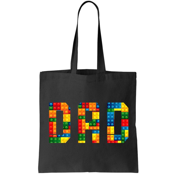 Dad Brick Builder Funny Blocks Master Builder Bag