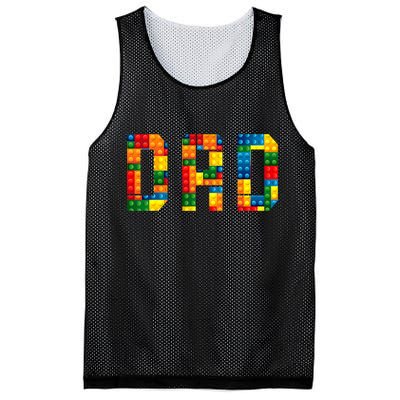 Dad Brick Builder Funny Blocks Master Builder Mesh Reversible Basketball Jersey Tank