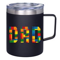 Dad Brick Builder Funny Blocks Master Builder 12oz Stainless Steel Coffee Mug
