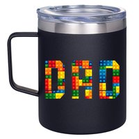 Dad Brick Builder Funny Blocks Master Builder 12oz Stainless Steel Coffee Mug