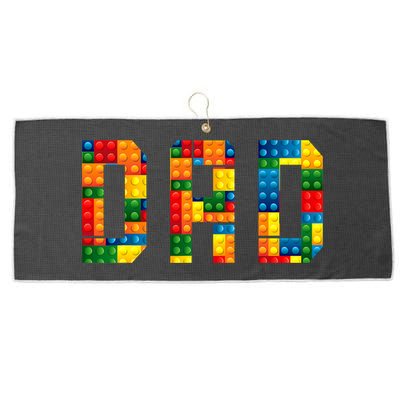 Dad Brick Builder Funny Blocks Master Builder Large Microfiber Waffle Golf Towel