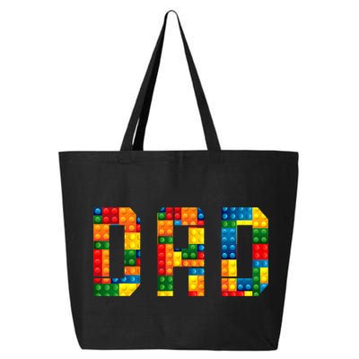 Dad Brick Builder Funny Blocks Master Builder 25L Jumbo Tote