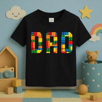 Dad Brick Builder Funny Blocks Master Builder Toddler T-Shirt
