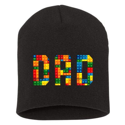 Dad Brick Builder Funny Blocks Master Builder Short Acrylic Beanie
