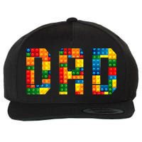 Dad Brick Builder Funny Blocks Master Builder Wool Snapback Cap