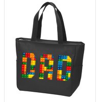 Dad Brick Builder Funny Blocks Master Builder Zip Tote Bag