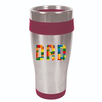Dad Brick Builder Funny Blocks Master Builder 16oz Travel Tumbler