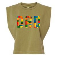 Dad Brick Builder Funny Blocks Master Builder Garment-Dyed Women's Muscle Tee