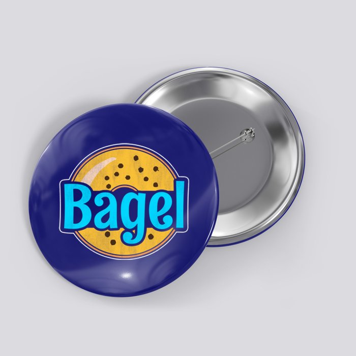 Distressed Bagel Baking And Bagel Lovers Baker Gift Button