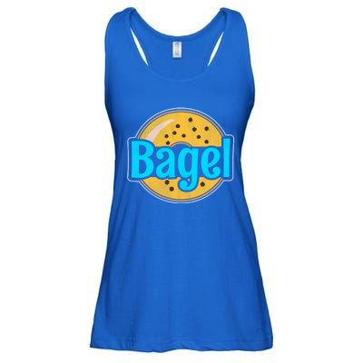 Distressed Bagel Baking And Bagel Lovers Baker Gift Ladies Essential Flowy Tank