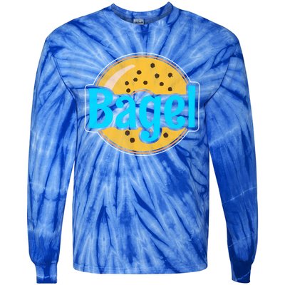 Distressed Bagel Baking And Bagel Lovers Baker Gift Tie-Dye Long Sleeve Shirt