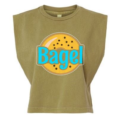 Distressed Bagel Baking And Bagel Lovers Baker Gift Garment-Dyed Women's Muscle Tee