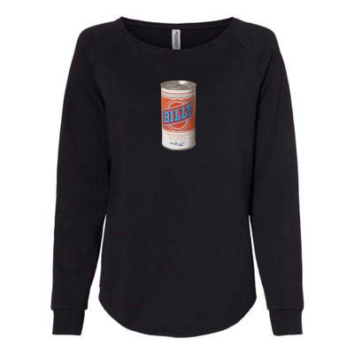 Defunct Billy Beer Can Womens California Wash Sweatshirt