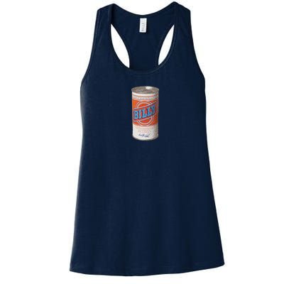 Defunct Billy Beer Can Women's Racerback Tank