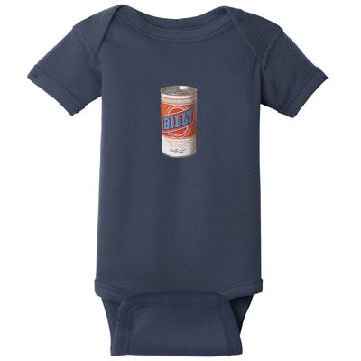 Defunct Billy Beer Can Baby Bodysuit