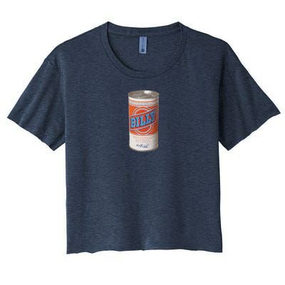 Defunct Billy Beer Can Women's Crop Top Tee