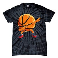 Dabbing Basketball Ball Funny Sports Player Tie-Dye T-Shirt