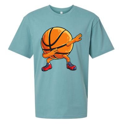 Dabbing Basketball Ball Funny Sports Player Sueded Cloud Jersey T-Shirt