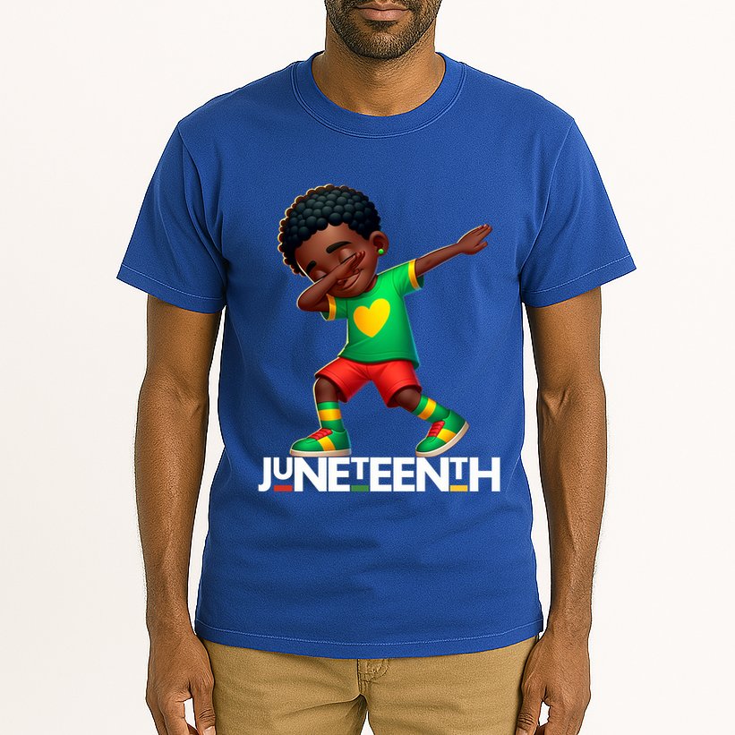 Dabbing Black Brown Skin Prince Junenth 1865 Gift Tall T-Shirt