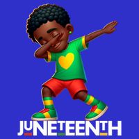 Dabbing Black Brown Skin Prince Junenth 1865 Gift Womens T-Shirt