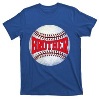 Distressed Baseball Brother Funny Fathers Day Gift T-Shirt