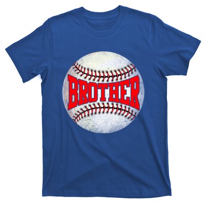 Distressed Baseball Brother Funny Fathers Day Gift T-Shirt