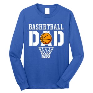 Dad Basketball Basketball Dad Gift Long Sleeve Shirt