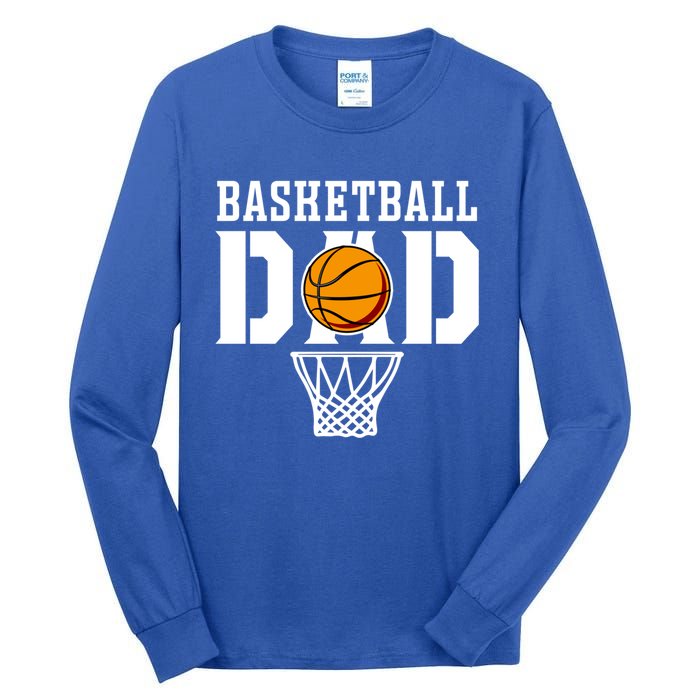 Dad Basketball Basketball Dad Gift Tall Long Sleeve T-Shirt