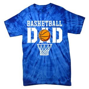 Dad Basketball Basketball Dad Gift Tie-Dye T-Shirt