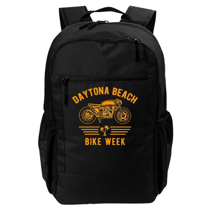 Daytona Beach Bike Week Retro Motorcycle Daily Commute Backpack