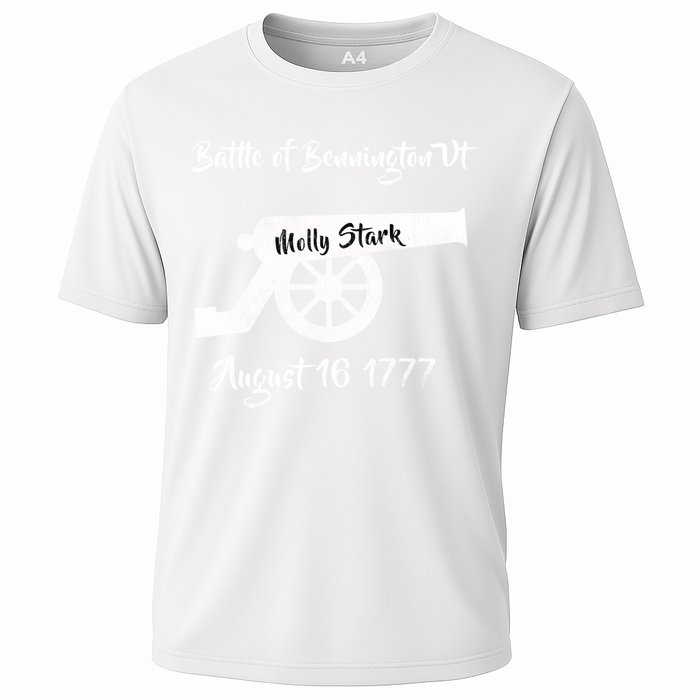 Distressed Battle Bennington Vt Day Molly Stark Cannon Retro Cool Gift Cooling Performance Crew T-Shirt