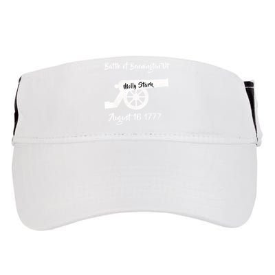 Distressed Battle Bennington Vt Day Molly Stark Cannon Retro Cool Gift Adult Drive Performance Visor
