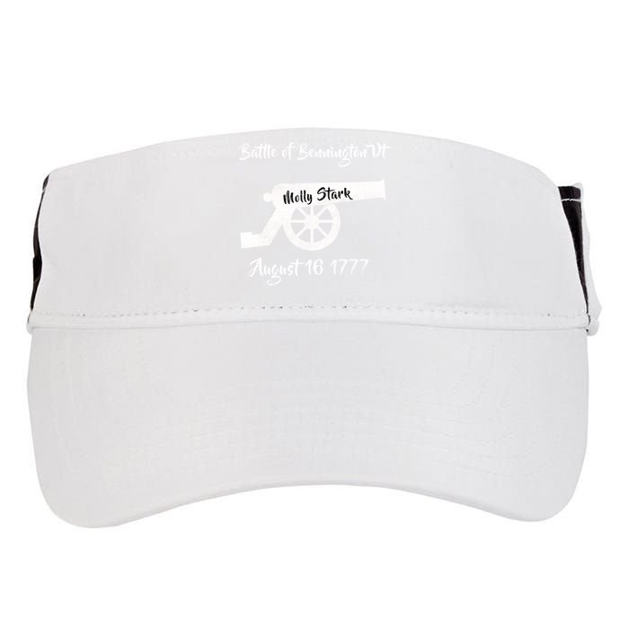 Distressed Battle Bennington Vt Day Molly Stark Cannon Retro Cool Gift Adult Drive Performance Visor