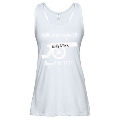 Distressed Battle Bennington Vt Day Molly Stark Cannon Retro Cool Gift Ladies Essential Flowy Tank