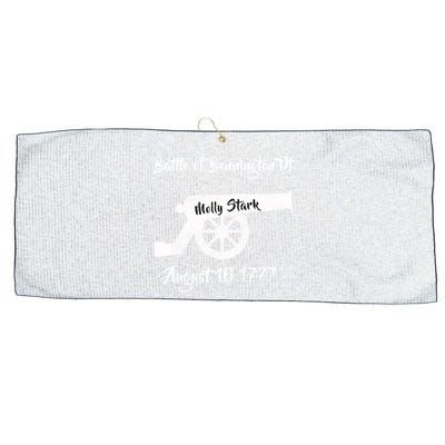 Distressed Battle Bennington Vt Day Molly Stark Cannon Retro Cool Gift Large Microfiber Waffle Golf Towel
