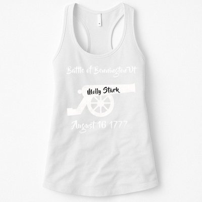 Distressed Battle Bennington Vt Day Molly Stark Cannon Retro Cool Gift Womens Tank Top