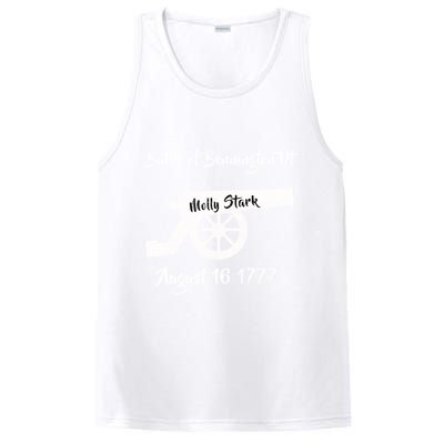 Distressed Battle Bennington Vt Day Molly Stark Cannon Retro Cool Gift PosiCharge Competitor Tank