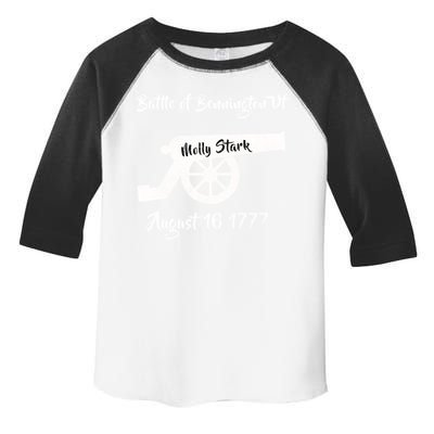 Distressed Battle Bennington Vt Day Molly Stark Cannon Retro Cool Gift Toddler Fine Jersey T-Shirt