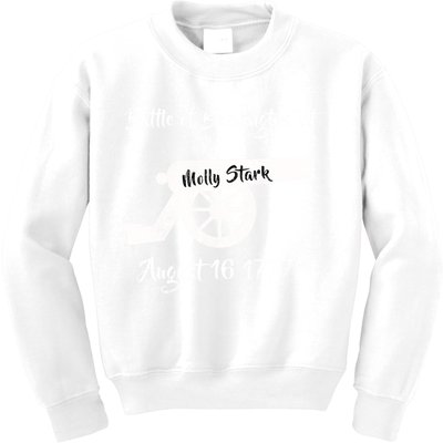 Distressed Battle Bennington Vt Day Molly Stark Cannon Retro Cool Gift Kids Sweatshirt