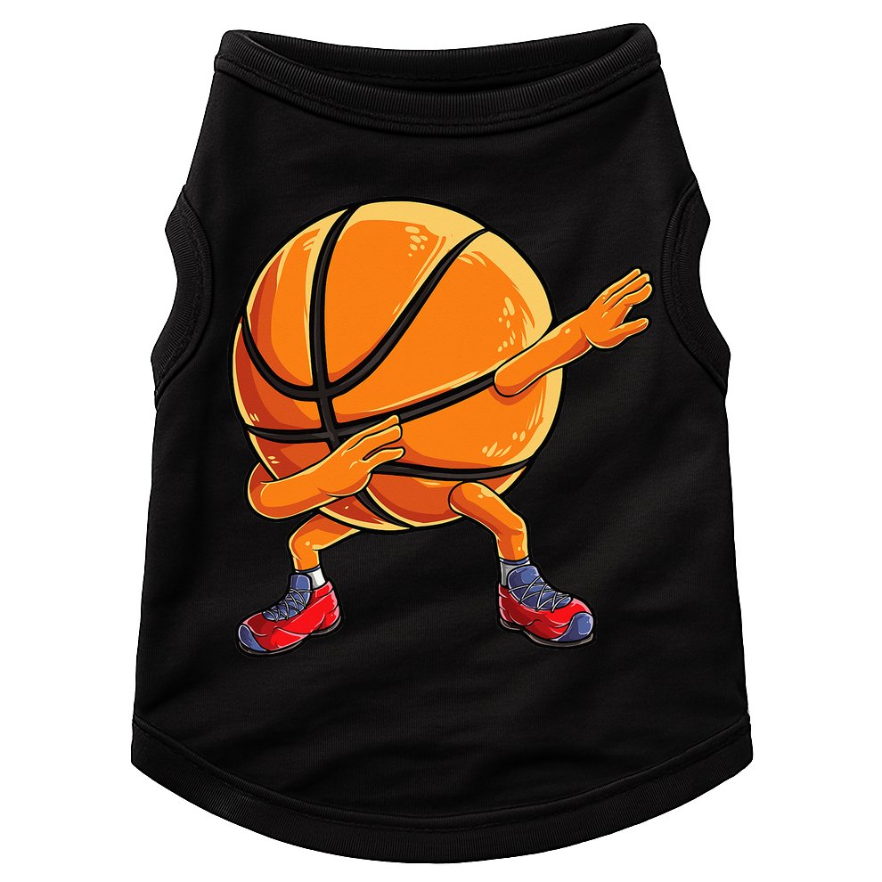Dabbing Basketball Ball Funny  Sports Player Doggie Tank